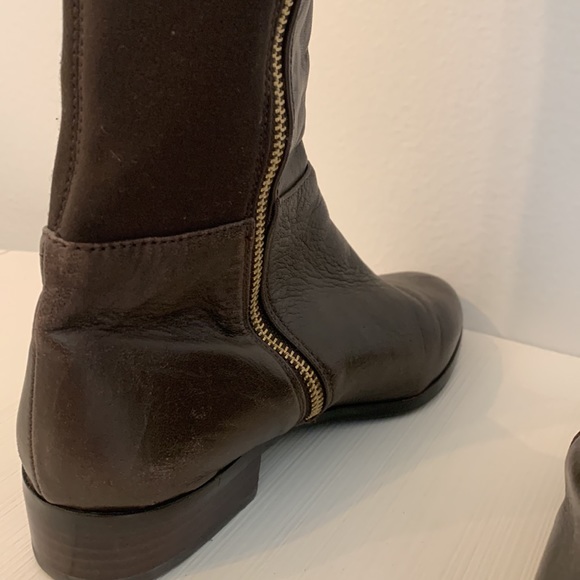 Michael Kors Brown Leather Tall Boots - size 6 - like new! - Picture 8 of 14